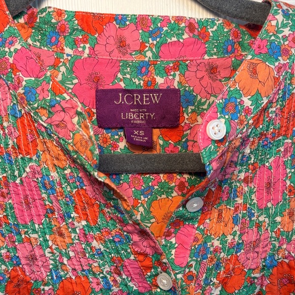 J. Crew X Liberty Meadow Song Mini Shirt Dress - Picture 2 of 7